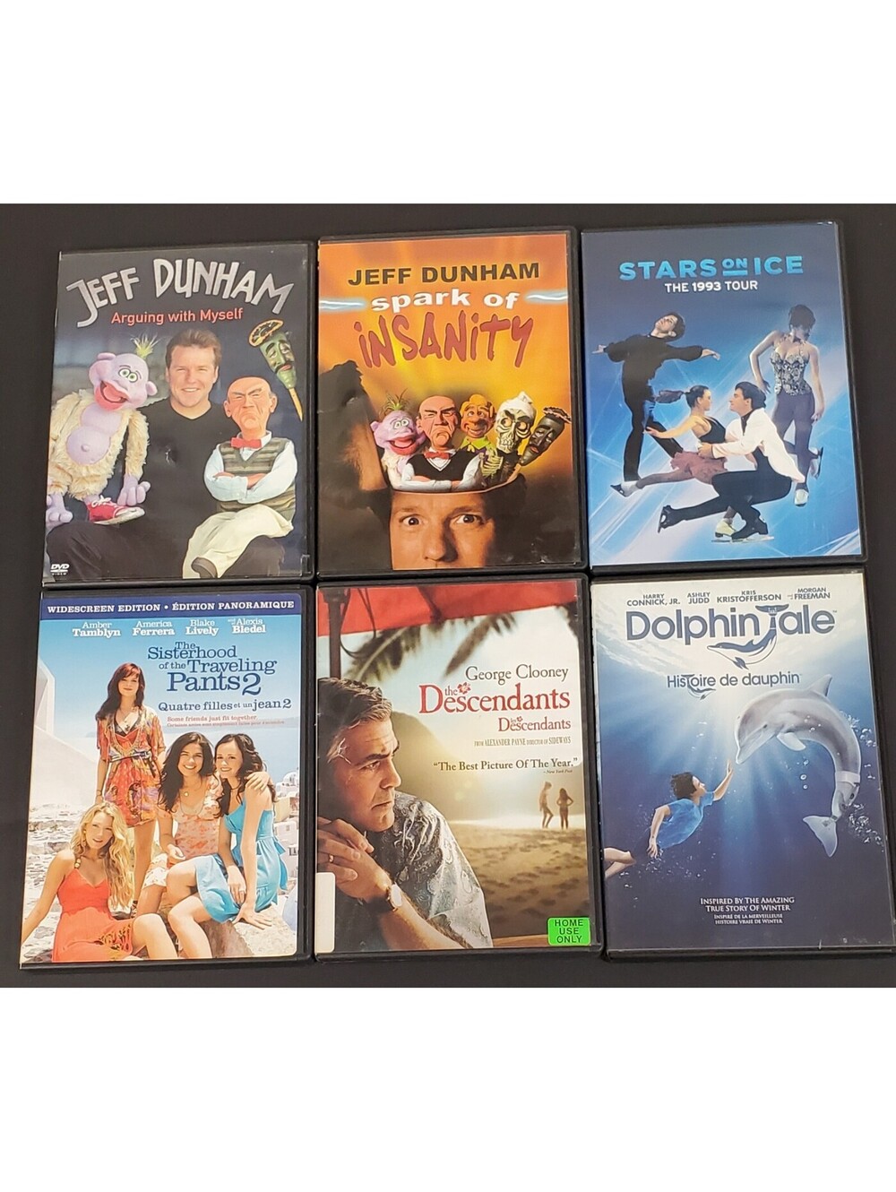 DVD Collection: Jeff Dunham Comedy Stars on Ice 1993 Tour The Descendants+ VG